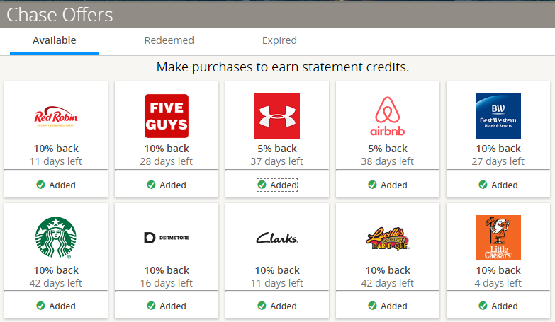 Chase Offers