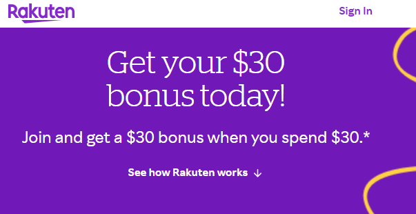 Rakuten 返利网站