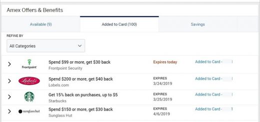 Amex Offers, American Express信用卡Offer福利
