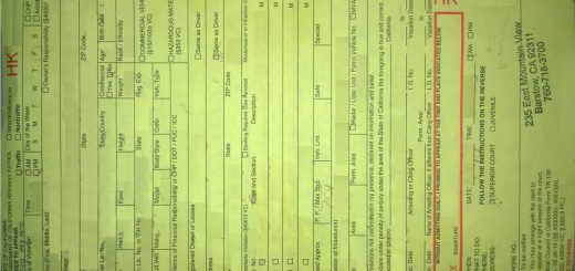 美国开车罚单 Traffic Ticket